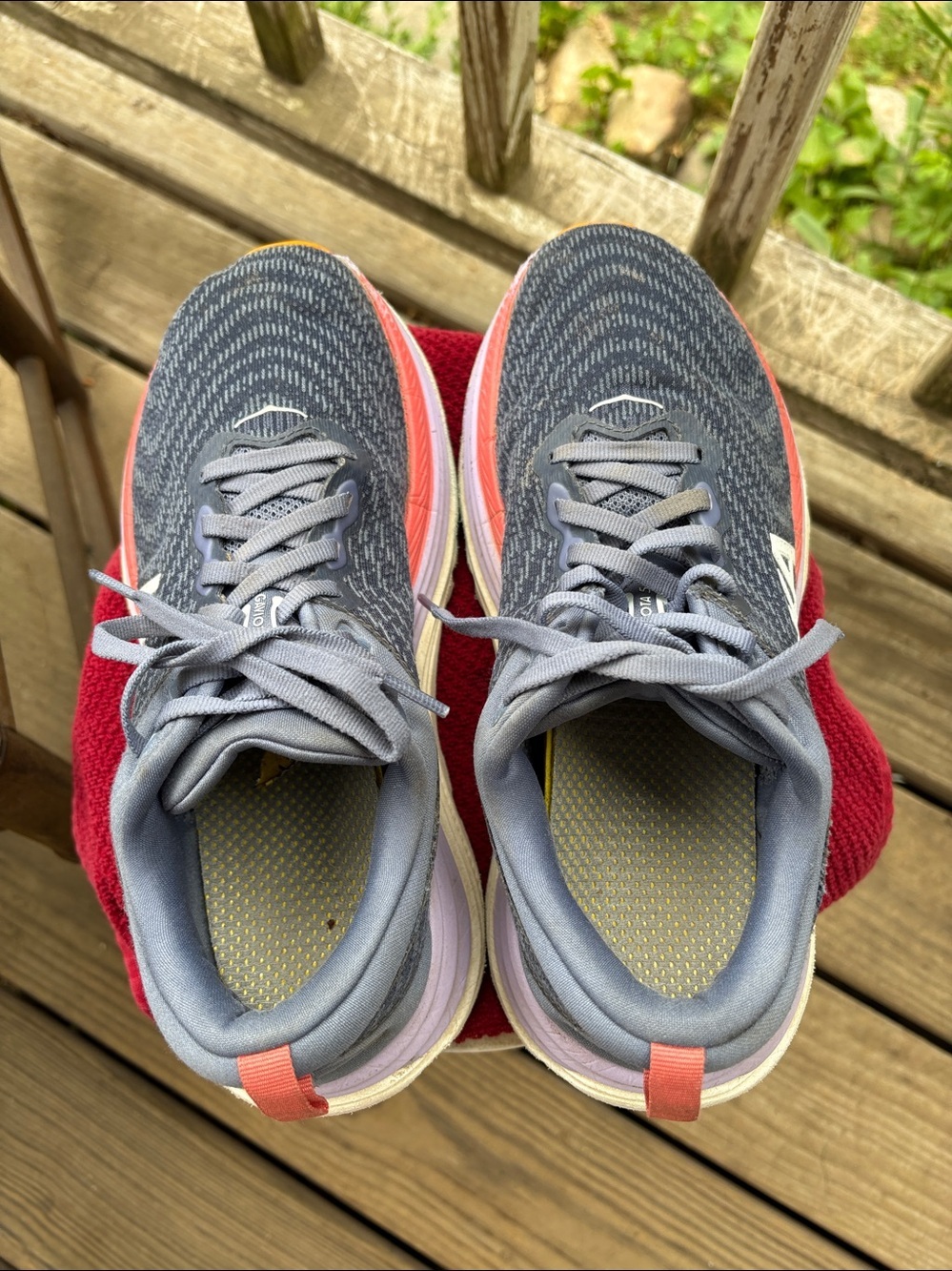 Woman’s Hoka Gaviota 5  Blue Gray Sz 7 - Picture 5 of 16